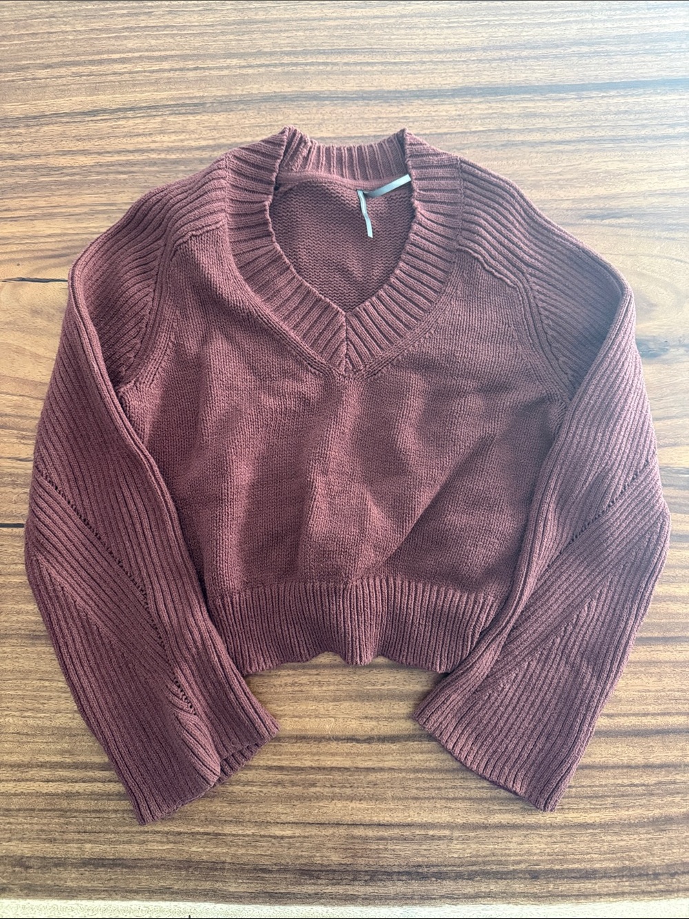 Women's V-Neck Rib Knit Sweater